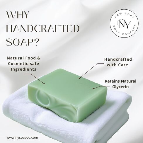 Natural Bar Soap for Women & Men – pure luxury moisturizing Crisp Apple bath soaps for hand, face, & body, beautiful bars handmade with shea butter & coconut oil. in Saudi Arabia