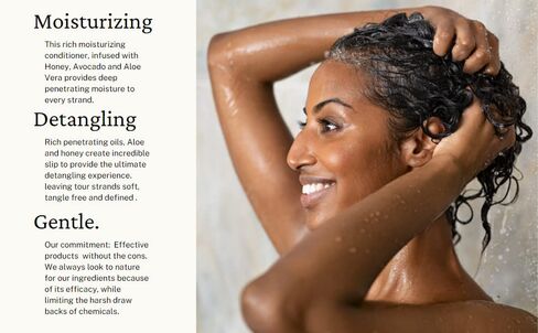 مكيف رطوبة عميق ترطيب العسل مع العسل والأفوكادو والألوة فيرا للشعر الناعم القابل للإدارة ونمو الشعر السريع in Kuwait