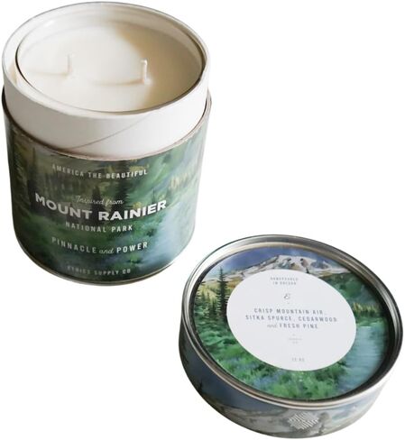 Ethics Supply Co. Morning Thunder Candle | 11 oz | Glorious Cottonwood, Gilded Teak, Sweet Earth | Infused with Essential Oils & A Premium Grade of Aromatic Oils | 60 Hour Burn Time in Saudi Arabia