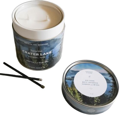 Ethics Supply Co. Morning Thunder Candle | 11 oz | Glorious Cottonwood, Gilded Teak, Sweet Earth | Infused with Essential Oils & A Premium Grade of Aromatic Oils | 60 Hour Burn Time in Saudi Arabia