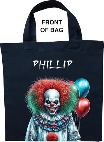 Killer Clown Trick or Treat Bag, Scary Clown Trick or Treat Bag, Male Scary Clown Halloween Bag in Saudi Arabia
