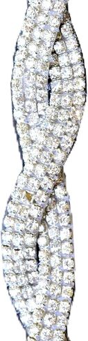 Crystal Hatband & Beadband ، وملتوية الخيوط ، و Cowboy Hat Jewelery ، Silver & Shimmery in Saudi Arabia