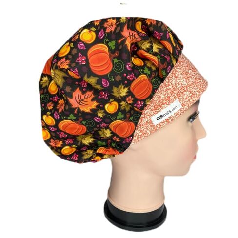 Bouffant Scrub Cap Pumpkin Spice Scrub Hat OR Hats Womens Christmas Scrub Caps in Kuwait