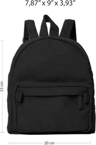 Mini Shayla Canvas Backpack ™ ، Boho Hippie Cute Handmade Prose ، Basic ، Christms Christmas ، عيد ميلاد الذاتي ، الأصدقاء ، العائلة in Saudi Arabia