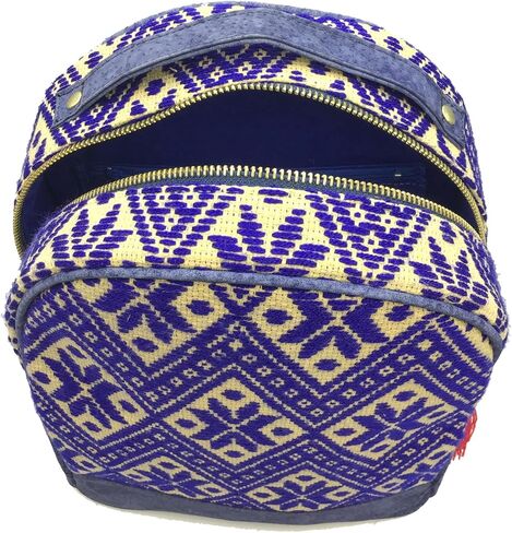 Backpack "Luisa", made by Jühue Artesanal, handmade backpack made in Mexico, Blue backpack, hand embroidery, unique piece, embroidered backpack, Mexican embroidery, Made in Mexico in Saudi Arabia
