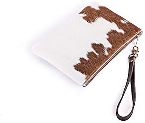 ON SALE Ladies Clutch Purse | Calf Hair |Wrist Wallet | Ladies Wallet |Maasai Leather | Gift For Her | Stylish | African | | Hand made in Saudi Arabia