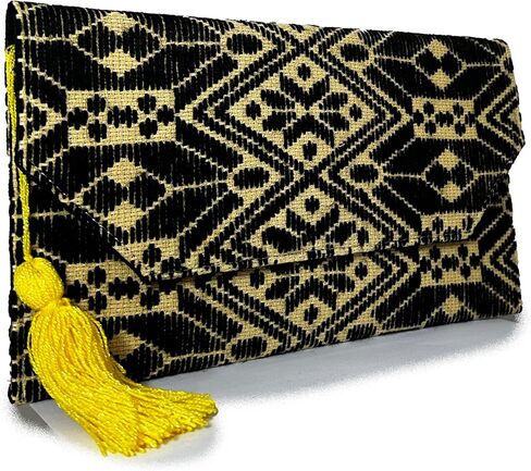 Clutch Bag "Juana", made by Jühue Artesanal, handmade bag made in Mexico, Pink clutch bag, Hand embroidery, unique piece, Embroidered clutch bag, Mexican embroidery, Made in Mexico in Saudi Arabia