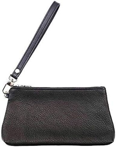 Leather Wristlet Pouch, 100% Genuine Leather, Handmade Pouch Made in USA in Saudi Arabia