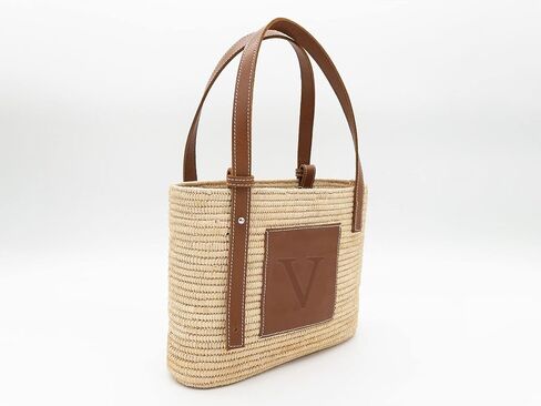 FRENCH BASKET luxury raffia bag with leather handles, beach bag, straw bag, summer bag in Saudi Arabia
