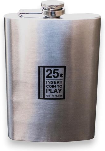 8oz Insert Coin To Play Stainless Steel flask in Saudi Arabia