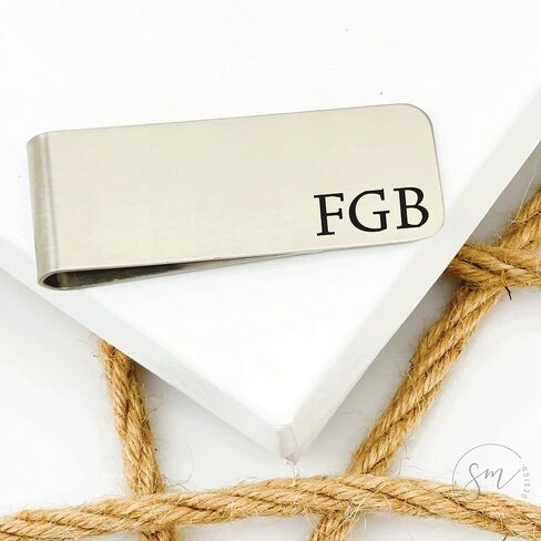 Man of Honor Money Clip حفلة زفاف هدية بالنسبة له هدية شرف الأموال الأولى in Saudi Arabia