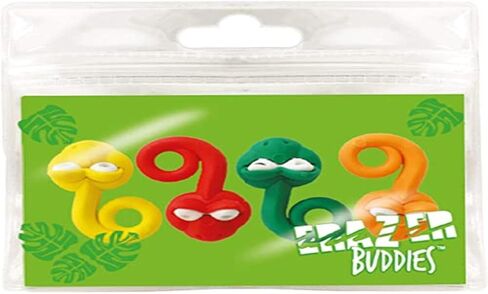 Erazer Buddies - Snake from Deluxebase. Snake Rubber Eraser Stationary Set for School. Novelty and Cute Erasers for School and Office Desk Accessories. Great Snake School Supplies and Party Favors. in Kuwait
