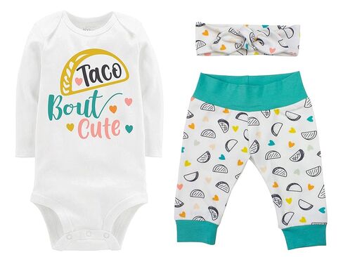 Taco Bout Cute Baby Outfit Going Home Outfit Yoga Leggings Knot Hat Headband New Baby Infant Outfit Taco Tuesday Girly Taco Outfit in Saudi Arabia