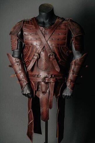 مجموعة دروع جلدية مجموعة LARP Cosplay و Halloween Costume Armor Armor Armor ((5-XL (الصدر:-59 "-62"))))) in Saudi Arabia
