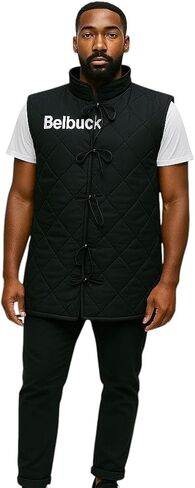 Medieval Sleeveless Gambeson, Black Padded Jacket, Historical Costume Wear (M) in Saudi Arabia