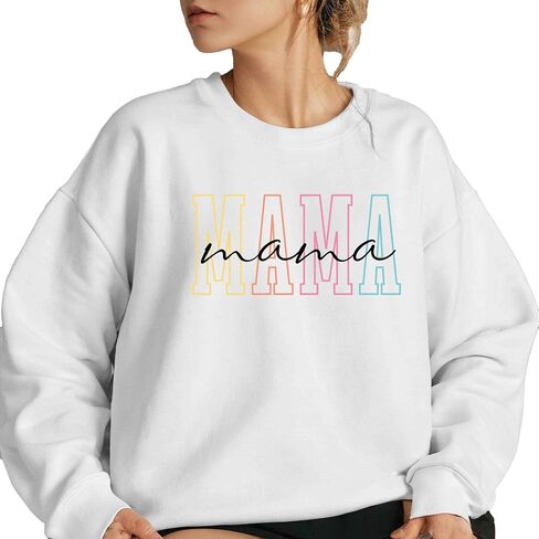 Mama Sweatshirt For Mothers Day Gift From Daughter, Mama Sweatshirt For Birthday Gift For Her, Baby Shower Gift, Mom Pregnancy Gift in Saudi Arabia
