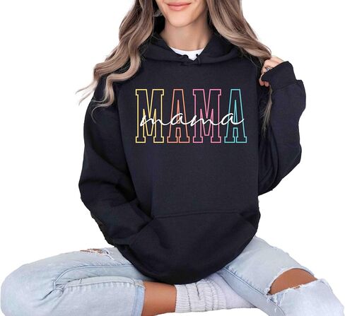 Mama Sweatshirt For Mothers Day Gift From Daughter, Mama Sweatshirt For Birthday Gift For Her, Baby Shower Gift, Mom Pregnancy Gift in Saudi Arabia