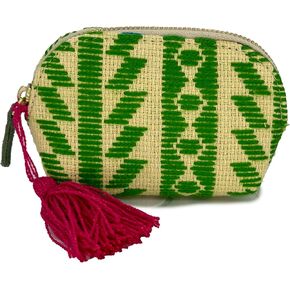 Coin purse "Ernestina", made by Jühue Artesanal, Handmade purse made in Mexico, Multicolor purse, hand embroidery, unique piece, Embroidered purse, Mexican embroidery, Made in Mexico in Kuwait