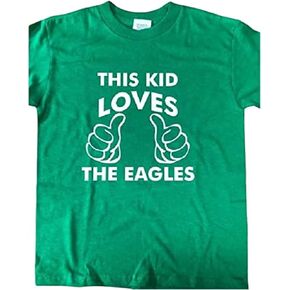 This kid loves the Eagles football birds shirt toddler kids youth boys girls tshirt in Kuwait