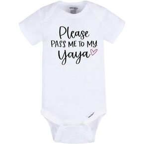 Yaya Baby Bodysuit – “Please Pass Me to My Yaya" in Kuwait