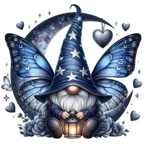 Butterfly Gnome under the Moon Decal Sticker for Drink Tumblers, Adorable Funny Laptop Decals, Binders, Phones and so much more! in Kuwait