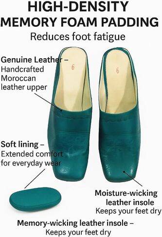 ladies slippers,leather house slippers for women,women's slippers, shoes slippers with à heel, blue slippers,house slippers leather slipper,house shoeshouse,handmade shoes for women (Turquoise, 9 US) in Saudi Arabia