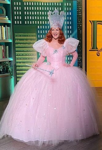 Glinda The Good Witch Silver Star Rhinestone Wand 37" Fairy, Cosplay, Glenda, Galinda in Saudi Arabia