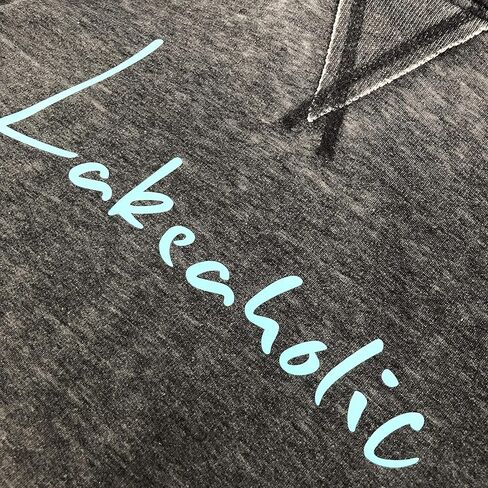 Lakeaholic Hoodie Lake Life Bum Bonfire Hoodie ناعمة خفيفة الوزن بقلع قميص in Kuwait