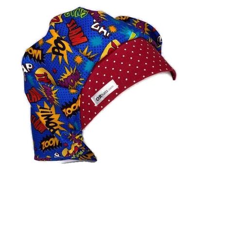 Bouffant Scrub Cap Wow Pow Scrub Hat OR Hats Womens Scrub Caps in Kuwait