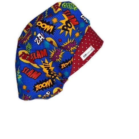 Bouffant Scrub Cap Wow Pow Scrub Hat OR Hats Womens Scrub Caps in Kuwait