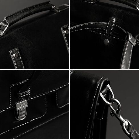 Time Resistance Leather Briefcase – Italian Handmade Leather Laptop Bag – Briefcase Convertible into Backpack in Saudi Arabia