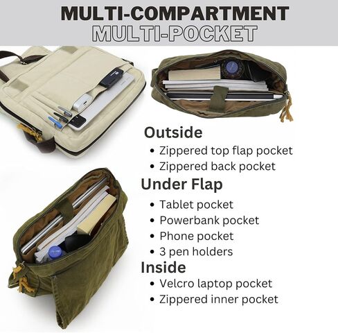 Cappadocia Vintage Cotton Messenger Bag - أكورديون. in Saudi Arabia