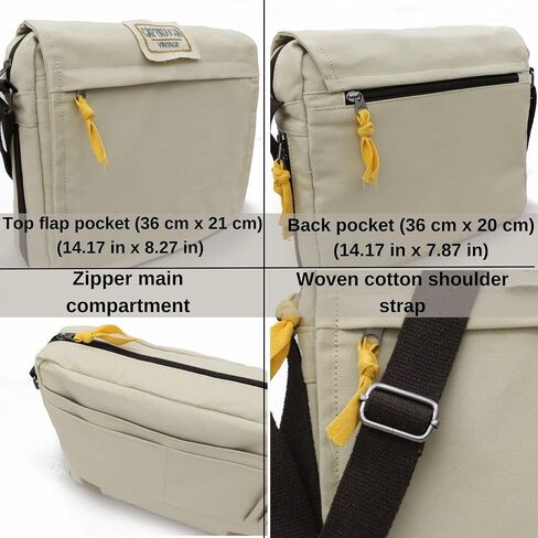 Cappadocia Vintage Cotton Messenger Bag - أكورديون. in Saudi Arabia