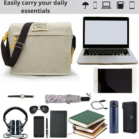 Cappadocia Vintage Cotton Messenger Bag - أكورديون. in Saudi Arabia