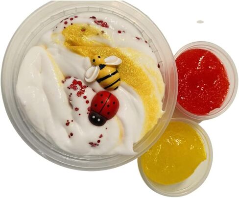 BEES' AND BUG'S, A luscious DIY of glossy and clear slime, smells like blood orange, fill for pops and clicks. Our slime is off the chain fun. Enjoy. in Saudi Arabia
