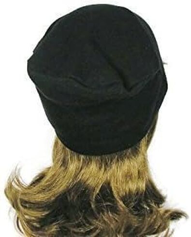 100% Cotton Black Cotton Jersey Skullcap Lightweight Black Slouchy Beanie Custom Sizes in Saudi Arabia