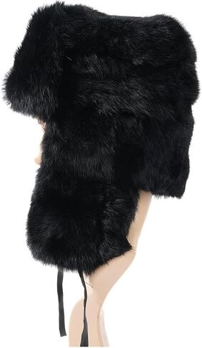 الصياد قبعة الرجال الروسية Ushanka قبعة فرو الأرنب الصناعي الطيار إيرفلاب قبعة يندبروف قبعة لفصل الشتاء الصيد التزلج in Kuwait