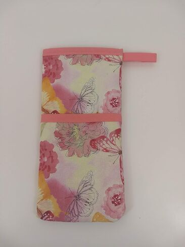 Heat Resistant Curling Iron Travel Case with Easter Peach Butterfly in Saudi Arabia