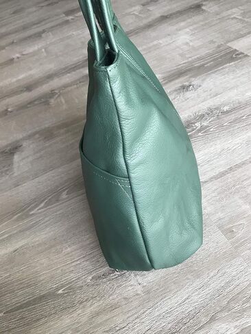 Fgalaze Green Leather Bag Everyday Women Fashion Handmade Handbags and Purses, Cloe in Saudi Arabia