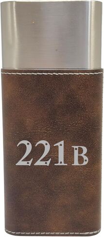 علبة السيجار مع قاطع - 221b جلد (ريفي/فضي) in Kuwait