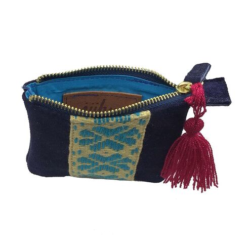 Purse "Elisa", made by Jühue Artesanal, Handmade purse made in Mexico, Purple purse, hand embroidery, unique piece, Embroidered purse, Mexican embroidery, Made in Mexico, Suede purse in Saudi Arabia