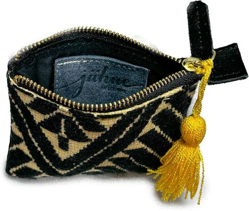 Purse "Elisa", made by Jühue Artesanal, Handmade purse made in Mexico, Black purse, hand embroidery, unique piece, Embroidered purse, Mexican embroidery, Made in Mexico, Suede purse in Saudi Arabia