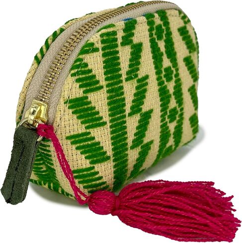 Coin purse "Ernestina", made by Jühue Artesanal, Handmade purse made in Mexico, Multicolor purse, hand embroidery, unique piece, Embroidered purse, Mexican embroidery, Made in Mexico in Kuwait