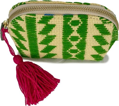 Coin purse "Ernestina", made by Jühue Artesanal, Handmade purse made in Mexico, Multicolor purse, hand embroidery, unique piece, Embroidered purse, Mexican embroidery, Made in Mexico in Kuwait
