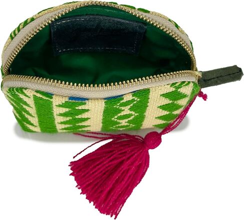 Coin purse "Ernestina", made by Jühue Artesanal, Handmade purse made in Mexico, Multicolor purse, hand embroidery, unique piece, Embroidered purse, Mexican embroidery, Made in Mexico in Kuwait