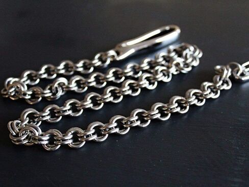 Men's Stainless Steel Iron Heart Weave Wallet Chain 14 Gauge in Saudi Arabia