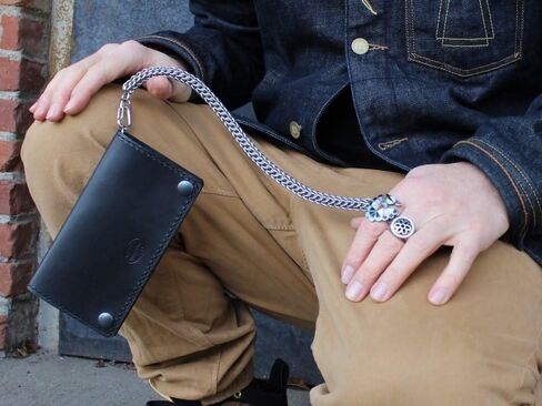 Men's Stainless Steel Persian Weave Wallet Chain with Hook in Saudi Arabia