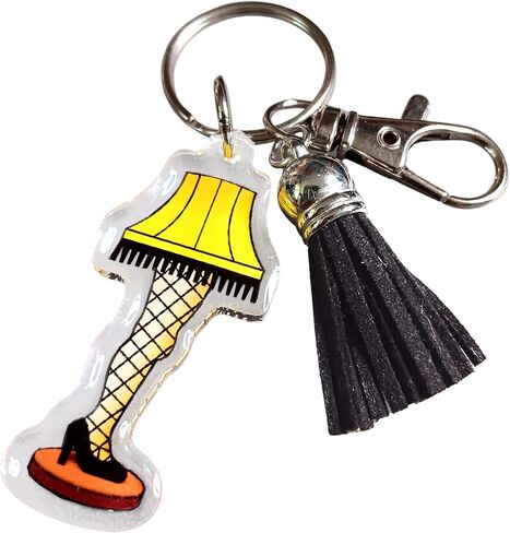 Funny Leg Lamp Pendant Tassel Keychain, Stocking Stuffer Gift for A Christmas Story Accessory in Saudi Arabia