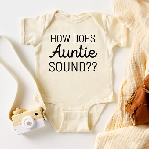 How Does Auntie Sound Surprise Pregnancy Announcement to Sister, Sister in Law, Brother, Aunt Baby Announcement Gift Box, Uncle Baby Reveal, Hey Auntie Cute Announcement Idea. Multicolor in Saudi Arabia