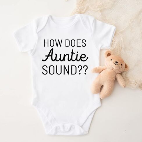 How Does Auntie Sound Surprise Pregnancy Announcement to Sister, Sister in Law, Brother, Aunt Baby Announcement Gift Box, Uncle Baby Reveal, Hey Auntie Cute Announcement Idea. Multicolor in Saudi Arabia